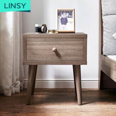 China Adjustable Home Modern Wooden Bedside Cabinet Drawer Home Hotel Bedroom Nightstand (Other) Side Table for sale