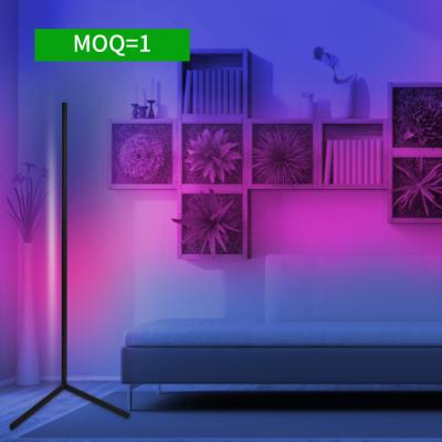 China Modern Tripod Floor Lamp Bedroom Lamp Straight Colorful Atmosphere Lighting Home Decor Indoor Corner Standing Nordic LED Floor Lamp for sale