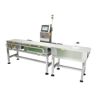 China Cosmetic Chemicals Bottle Weighing Checkweigher Conveyor Belt Scale 700mm*500mm (L*W) for sale