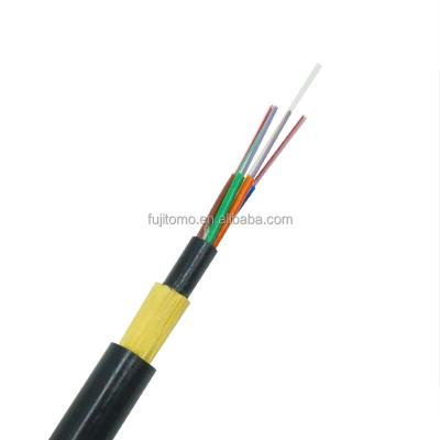 China Telecom ADSS Communication Fiber Optic Cable 24 Core Span 50M Span 100M G652D Single Mode Single Mode Jacket Fiber Optica ADSS ADSS for sale