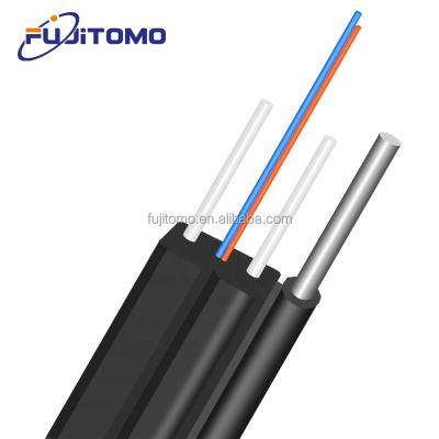 China LSZH FTTH 1 Core 1KM GJYXCH GJYXFCH G657A1 G657A2 LSZH Outdoor Jacket Steel Wire FRP Jacket Fiber Optic Drop Cable LSZH 1 Core 2 Drop Cable for sale