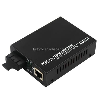 China Single Ports 2fiber 1rj45 FTTH Fiber Network Media Converter Two FTTH FTTxFTTB Double Equipment 1000M Fast Optical Fiber Media Converter Ethernet Model for sale