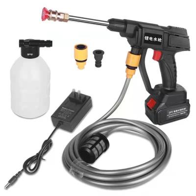 China Washing Lithium battery operated car wash machine high pressure car cleaning gun for sale