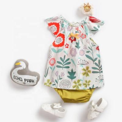 China Latest New Design 95% Cotton 5% Polyester Natural Color Baby Romper Baby Onesie Wholesale for sale