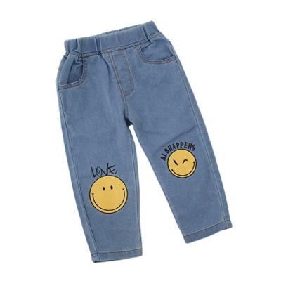 China Breathable Cotton Baby Pants Wholesale Kids Jeans Outdoor Casual Jeans for sale