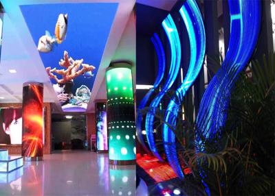 China P3.91mm Indoor Curved Shape LED Screen Outdoor Flexible LED Video Wall Display for sale