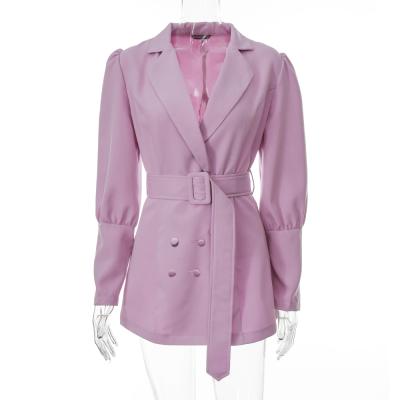 China 2021 New Women's Business Breathable Elegant Deep V-Neck Suit Coat Ladies for sale