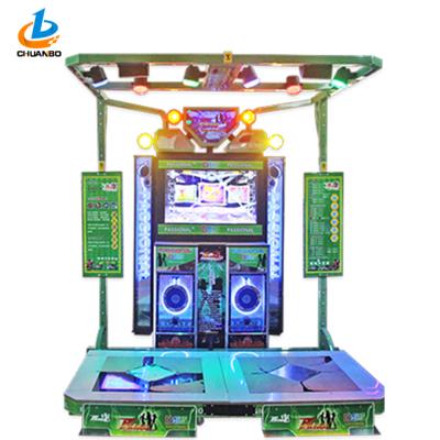 China Large Size  Dance Dance Revolution Arcade Machine Stereo System Colorful LED for sale