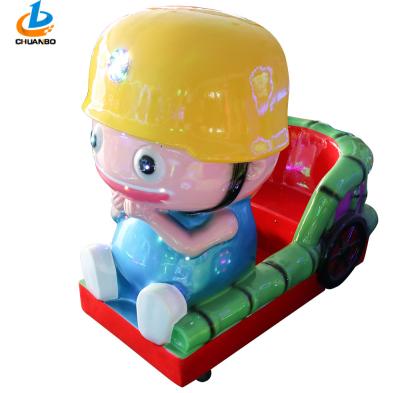 China Coin Operated Childrens Rides , Kiddy Ride Machine Cartoon Engineer Shape for sale