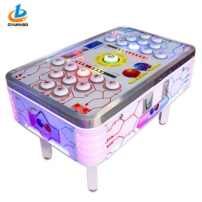 China Multi Players White Lottery Game Machine Smart Ticket Outlet Colorful LED Lights for sale