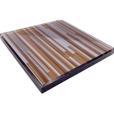 China Modern Favorable Price Factory Supply Amber Wired Glass Safety Tinted Wired Glass for sale