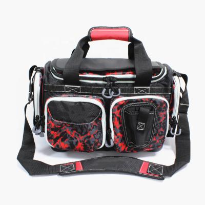 China Durable Outdoor Multifunction Fishing Bag ALPHA Fishing Tackle Bag With Removable Shoulder Strap And External Storage Pockets for sale