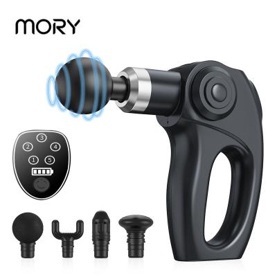 China Electric Curved Deep Tissue Massager Gun Grip Handheld Body Massager Mini Deep Gun for sale