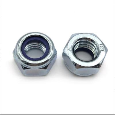 China Automotive Industry Hexagon Lock Nut Grade 10 Galvanized High Strength Lock Nut for sale