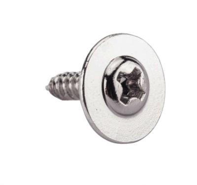 China Carbon Steel PWA Screws Umbrella Head Round Nickel Plated Round Meson Head Big Round Tapping Screws With Protection M1.4-M4 for sale