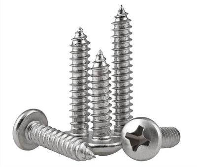 China PA Round Nickel Plated Cross Pan Head Cross Pan Head Cross Self Tapping Screw m1-m2m2.3m2.6m3m3.5 Small Electronic Screw for sale