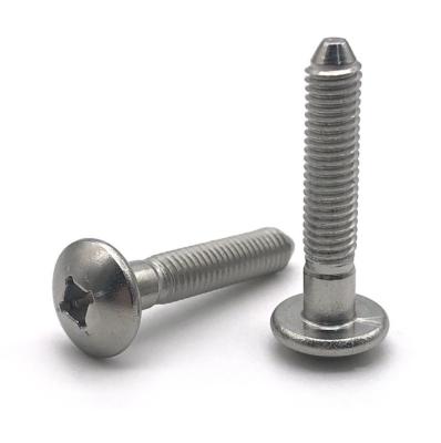 China Stainless Steel Square Round Head Bolt 304 Inner Square Head Pan Groove Auto Customized High Strength Non-Standard Screw for sale