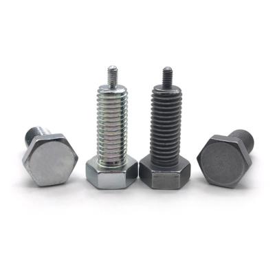 China External High Strength Zinc-Nickel Alloy Round Hex Bolt M16 Hex Bolt Double Tooth Screw Non-Standard Customized Bolt Screw for sale