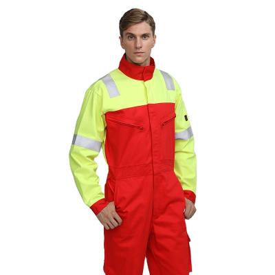 China Cotton Polyester Oil Resistant/Waterproof/Anti-Static Custom Safety Work Fashionable Long Sleeve Coverall Workwear Uniform Suit for sale