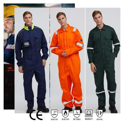 China OEM Men Coveralls Overalls Suits Workwear Anti-Static Reflective Flame Retardant Uniform Insulated Waterproof Coveralls for sale