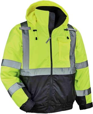 China Oil Resistant/Waterproof/Anti-Static Work Wear Polyester Oxford Men Work Hi-visibility With 3M Reflective Tape Uniform Jacket for sale