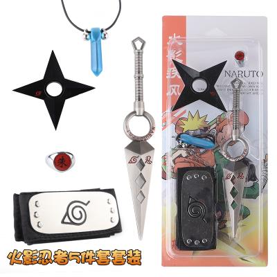 China Japan Factory Price Direct Sales Metal Anime Ninja 5 Pieces Set For Cosplay for sale