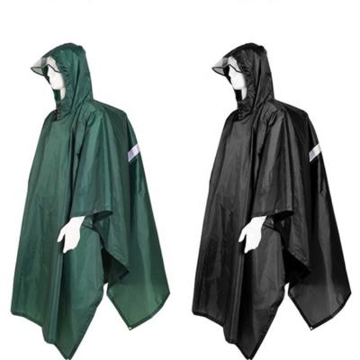 China 100% Waterproof Multifunctional Raincoat Increasing One-Piece Raincoat Rain Camping Adult Hooded Poncho for sale