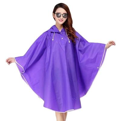 China 2022 Fashion 100% Long Hooded Eva Raincoat For Adult Raincoat Poncho for sale