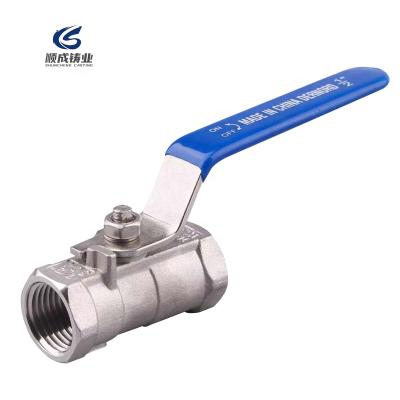 China Ball Valve 1pc BSP/NPT Female Thread General Stainless Steel Ball Valve For Water Oil And Gas for sale