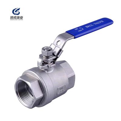 China China Factory 2PC Ball Valve Steel Ball Valve Stainless Thread End 1/4 General NPT/BSP for sale