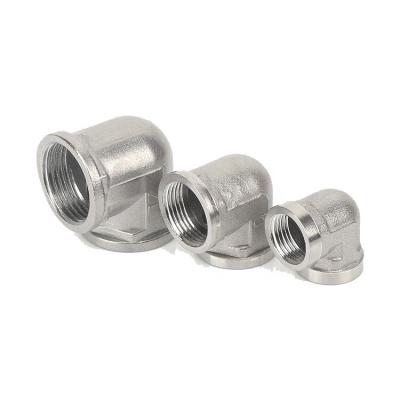 China Pipe Lines Connect 150 Class Screwed Threaded Stainless Steel Pipe Fittings 90 Degree Elbow for sale