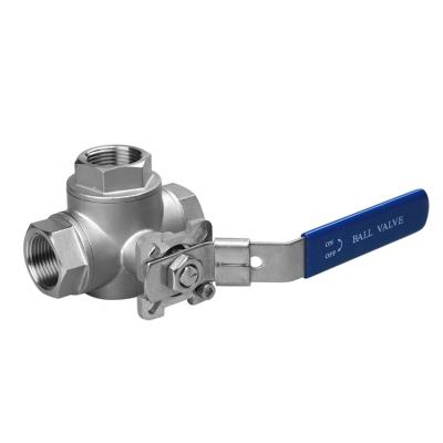 China High Quality And Competitive Price Shuncheng 3 Way Stainless Steel Ball Valve Ball Valve With ISO 5211 Mounting Bracket for sale