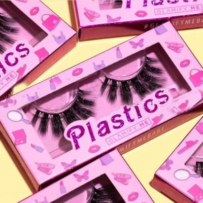 China 25-30 Times 25mm Mink Lashes Wholesale Strip Full Lashes 3d 5d Mink Eyelashes Box Fluffy Custom Packaging Boxes for sale