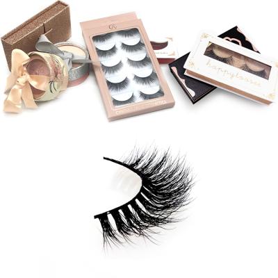 China Natural Soft 3D Mink False Mink Lashes Wholesale Handmade Eyelashes Cheap Eyelashes Seller for sale