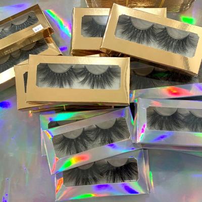 China 100% real luxury natural soft natural look 3d 5d/6d make up cute lashes with eyelash packaging box for sale