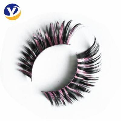 China Thick Online Wholesale Wholesale 3D Star Fashional Chemical Fiber Free Color Eyelashes for sale