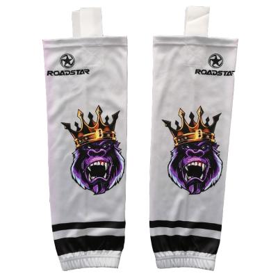 China Roadstar Fully Custom Design Sublimation Printing Quick Dry 100% Polyester Hockey Socks Hockey Socks for sale