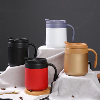 China Sustainable Hot Sale Double Wall Tumbler Stainless Steel Travel Coffee Mug With Lid for sale