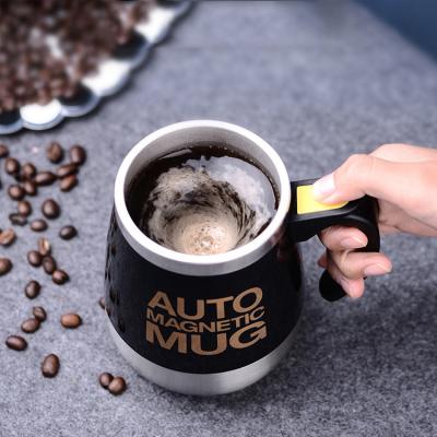 China New Viable Automatic Self Stirring Magnetic Creative Lazy Smart Blender Sublimation Coffee Milk Stainless Steel Thermal Mug for sale