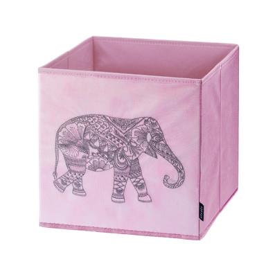 China Viable Custom Size Accepted Home Organizers Furniture Pink Kids Kids Foldable Toy Bulk Bins Storage Box for sale