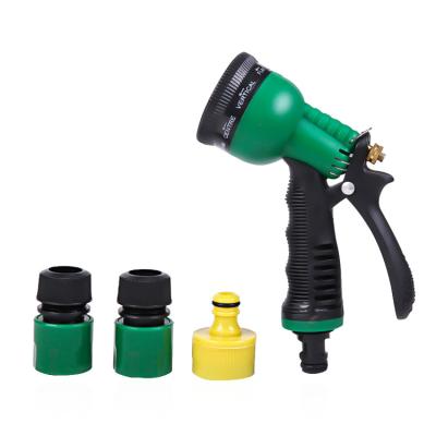 China Variable Spray Patterns New Design Manual Lawn Sprayer 8 Gardening Watering Modes Flushing Garden Water Gun Kit For Connecting Garden Hose for sale