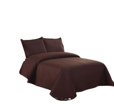 China Single Multi-Colors Environmental Friendly Polyester Luxury Quilted Bed Scattered Bedspreads Set for sale