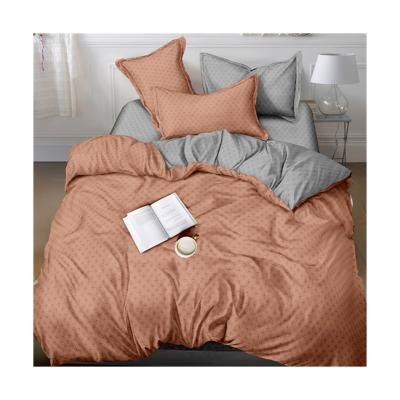 China New Anti-Pull Solid Color Sanding 90gsm Polyester Bedding Set Duvet Cover Set, Comfortable Bed Linens Sit Case Home Textile for sale