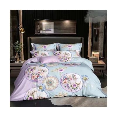 China Anti-Pull Home Textile 4-Piece Bedding Set For Single/Double Soft Sheet Pillowcase 90GSM Polyester Duvet Cover Sets for sale