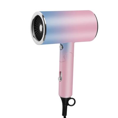 China Wholesale 1800W Gradient Color Foldable Hair Dryer Household Travel Hair Dryer for sale