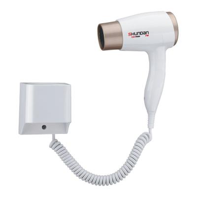 China 2021 New Style Hotel Wall Mounted Hair Dryer With DC Motor Hotel Hair Blow Dryer for sale