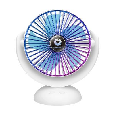 China 2022 Hotel Table Fan with USB 5V DC and Power Supply Rechargeable Battery 2400mAh 3 Dual Wind Speeds Desktop Fan for sale