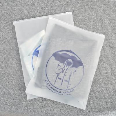 China Custom Recyclable Zipper Eva Bag Eva Frosted Clothes Bikini Tote Bag With Logo Eva Pe Poly Ziplock Plastic Bag for sale