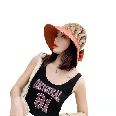 China 2022 Character Fashion Spring And Summer Hollow Fisherman Women Straw Hat Summer for sale