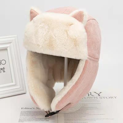 China JOINT High Quality Children's Warm Cute Animal Ears Hats Super Cheap Adult Winter And Comfortable Fleece Hats for sale